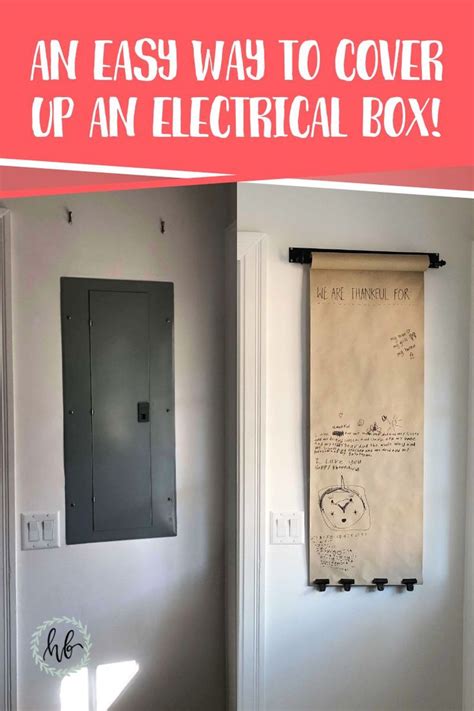 art to hang over electrical box|electrical cabinet covering ideas.